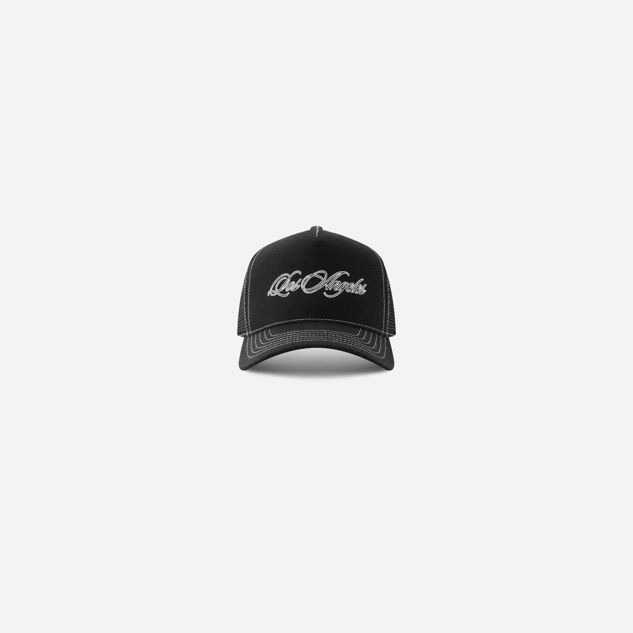 帽子 STAMPD LA Script Trucker STAMPD(スタンプド)商品ページ - LA Script Trucker Hat - Black